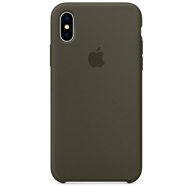 

Оливковый силиконовый чехол для iPhone X/XS Silicone Case, Зеленый
