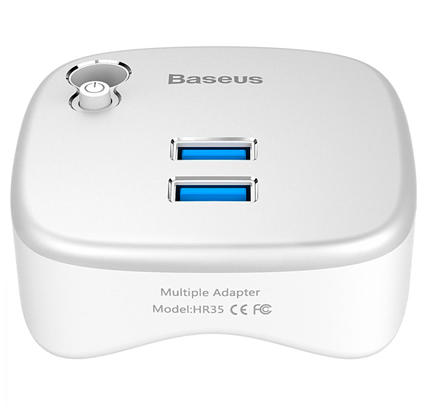 

Белый переходник 2хUSB/SD/TF/Ethernet Baseus Notebook Expansion Dock