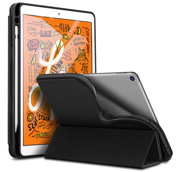 

Черный чехол-книжка для iPad Mini 5 ESR Hues Yippee Plus Series with Pencil Slot