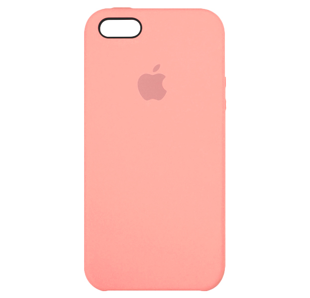 

Коралловый силиконовый чехол для iPhone 5/5S/SE Silicone Case, Розовый