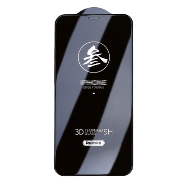 

Черное защитное стекло с приват фильтром для iPhone X/XS Remax Emperor Series 2,5D Tempered Glass