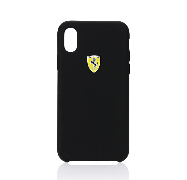 

Черный силиконовый чехол для iPhone X/XS Scuderia Ferrari