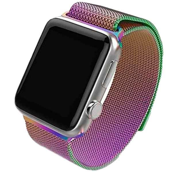 

Металлический ремешок Milanese Band для Apple Watch 38/40 mm Vaporwave