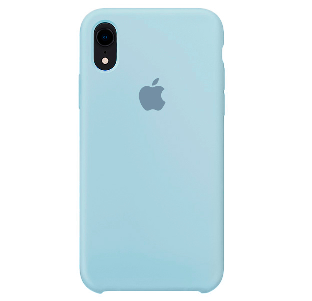 

Светло-синий силиконовый чехол для iPhone XR Silicone Case