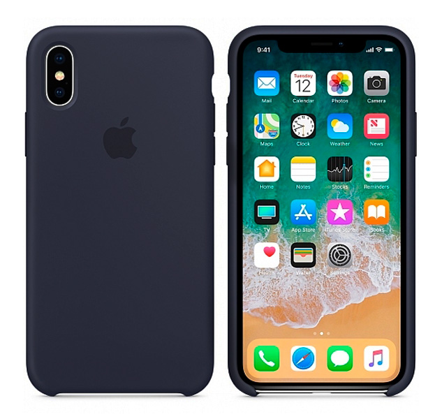 

Темно-синий силиконовый чехол для iPhone X/XS Silicone Case