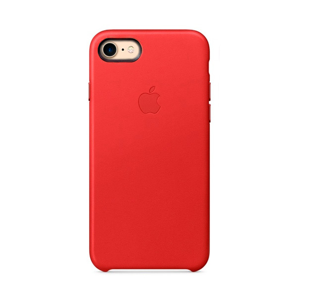 

Красный кожаный чехол для iPhone 7/8 Leather Case