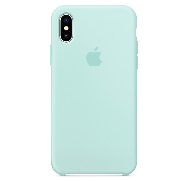 

Светло-голубой силиконовый чехол для iPhone X/XS Silicone Case