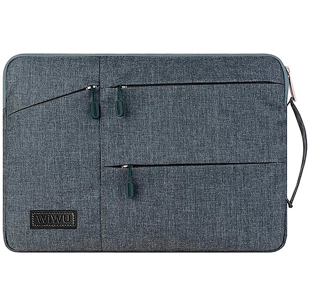 

Серая сумка для Macbook Pro 15 2016/2017 Wiwu Pocket Sleeve, Серый