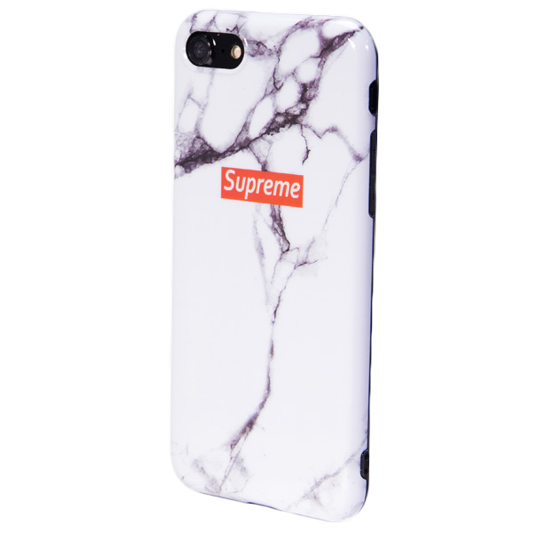 

Чехол-накладка для iPhone 7/8 Marble Collection White, Комбинированный