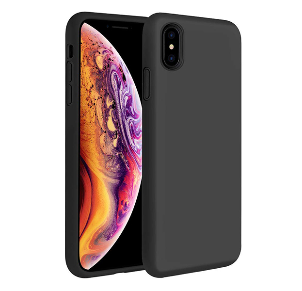 

Черный чехол-накладка для iPhone XS Max Matte Rubber Case