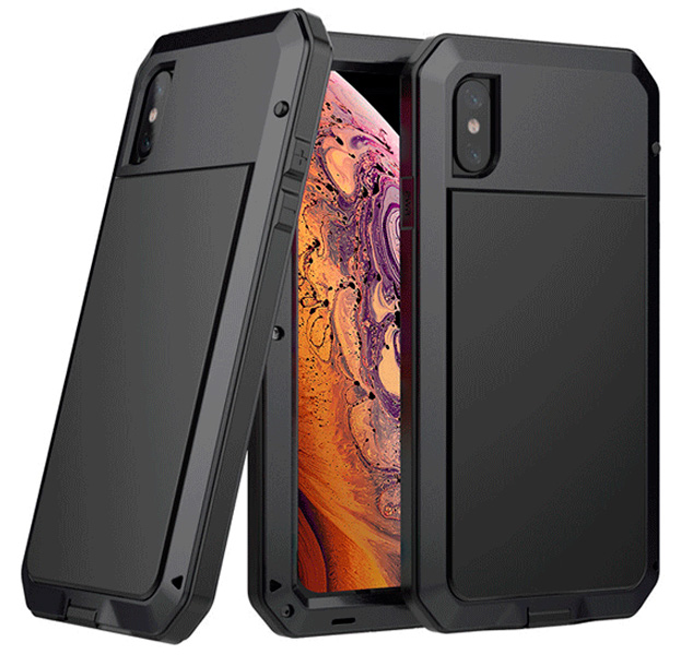 

Черный противоударный чехол для iPhone XS Max Lunatik Taktik
