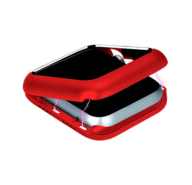 

Красный противоударный чехол для Apple Watch 42 mm Fashion Case