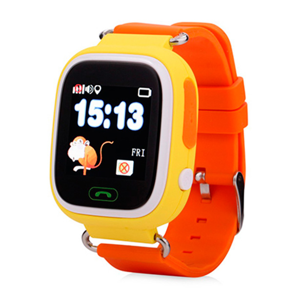 

Желтые умные детские часы Smart Baby Watch Q90