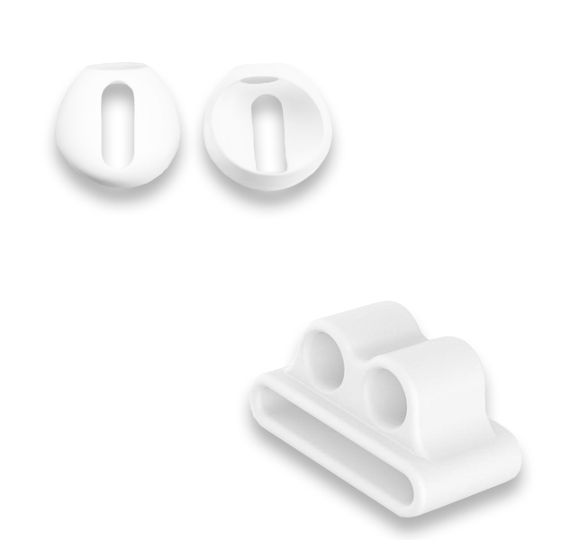 

Набор для Apple AirPods 2 в 1 (белый)