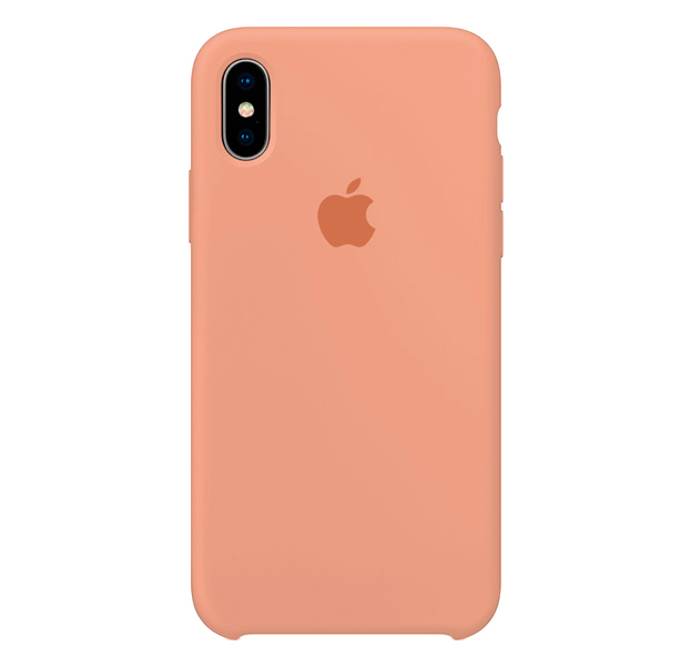 

Персиковый силиконовый чехол для iPhone X/XS Silicone Case, Оранжевый
