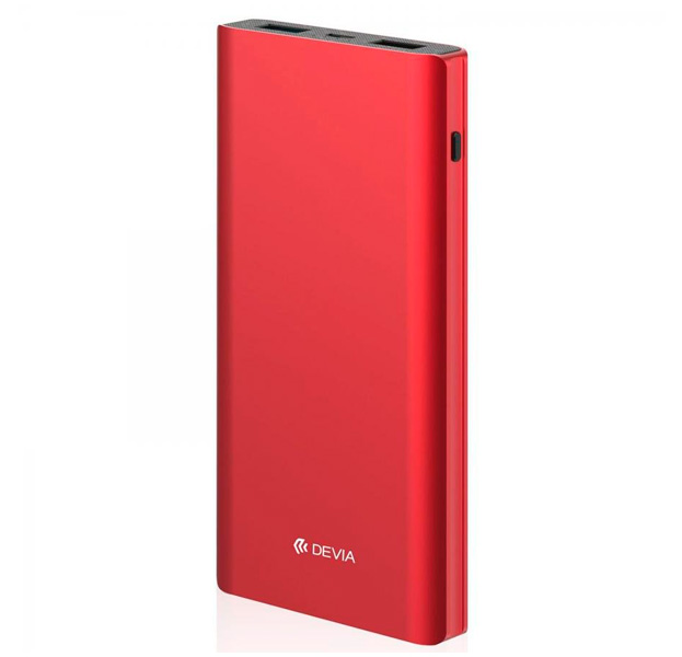 

Красное портативное зарядное устройство Devia King Kong QC3.0 10000 mAh