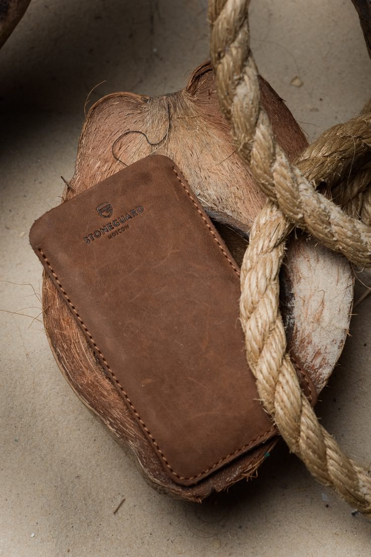 

Кожаный чехол для iPhone 4,7 Stoneguard Rust, Коричневый