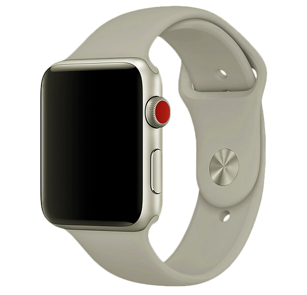 

Пепельно-серый ремешок для Apple Watch 42/44 mm Sport Band