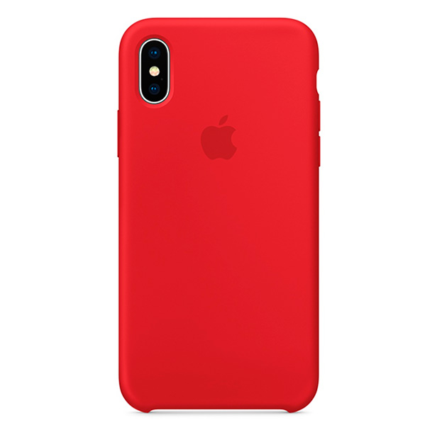 

Красный силиконовый чехол для iPhone X/XS Silicone Case