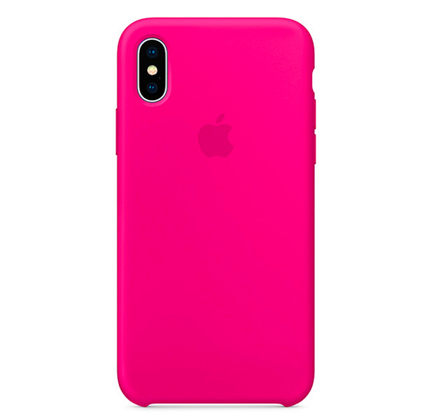 

Неоново-розовый силиконовый чехол для iPhone X/XS Silicone Case