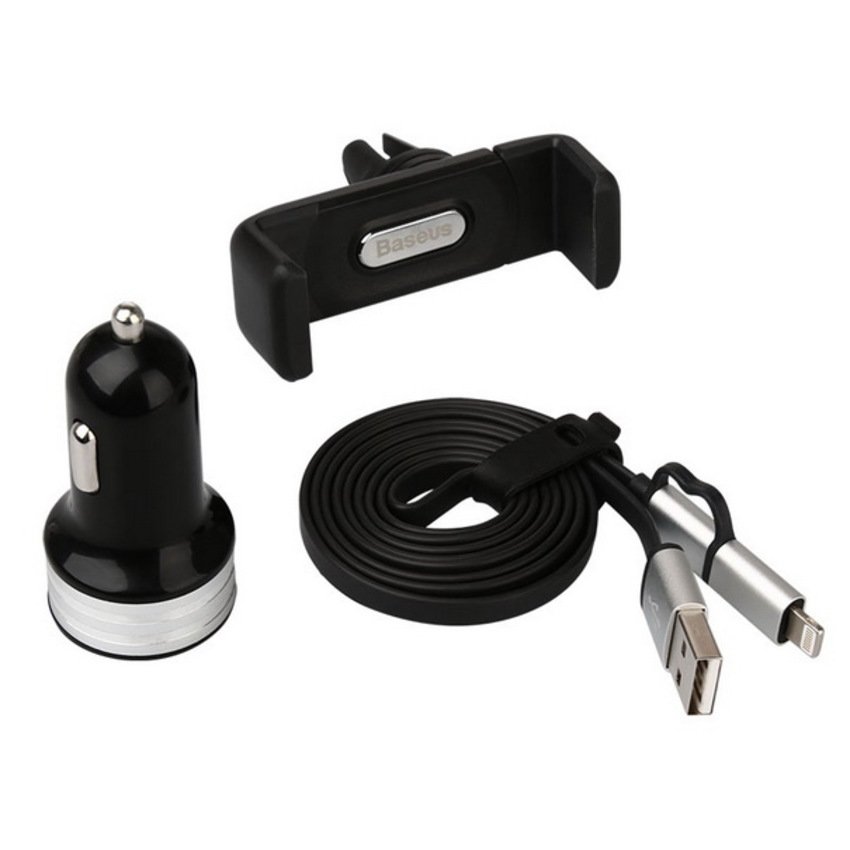 

Автомобильный комплект 3 в 1 Baseus Universal Car Kit (Black)