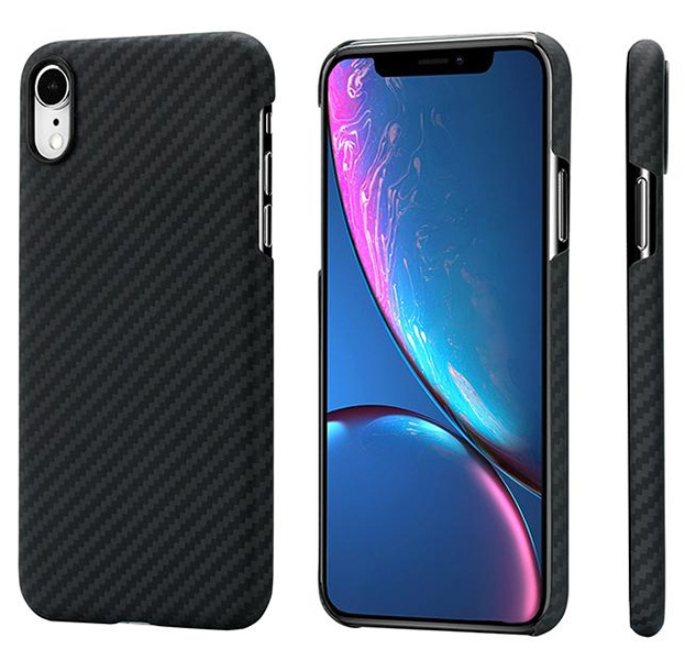 

Кевларовый чехол-накладка для iPhone XR Pitaka Magcase Black/Grey, Комбинированный