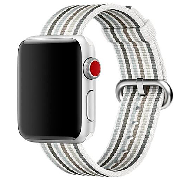 

Нейлоновый ремешок для Apple Watch 42/44 mm Striped Band Gray
