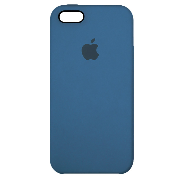 

Серо-синий силиконовый чехол для iPhone 5/5S/SE Silicone Case