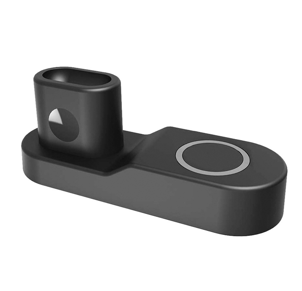 

Черная зарядная станция 4 в 1 для Apple Watch/Airpods/iPhone + USB 2.0