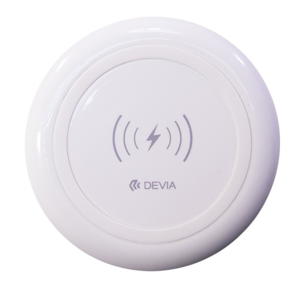 

Белое беспроводное зарядное устройство Devia Fast Wireless Charger