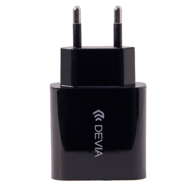 

Черное сетевое зарядное устройство Devia Smart Charger 2A