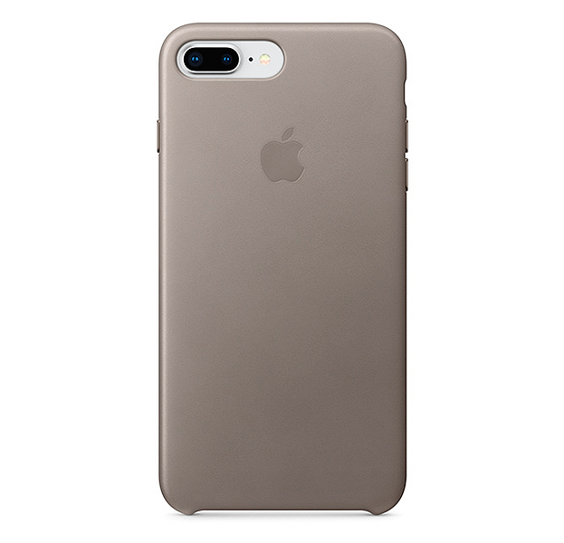 

Серый кожаный чехол для iPhone 7/8 Plus Leather Case