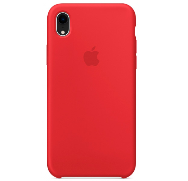 

Красный силиконовый чехол для iPhone XR Silicone Case