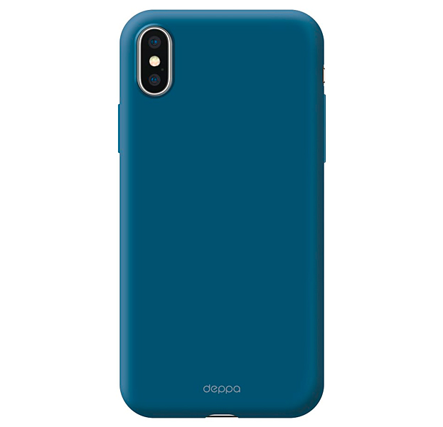 

Синий чехол-накладка для iPhone XS Max Deppa Gel Color Case