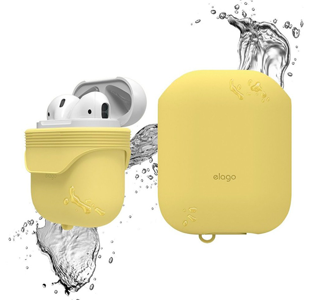 

Желтый водонепроницаемый чехол Elago для AirPods Waterproof Case
