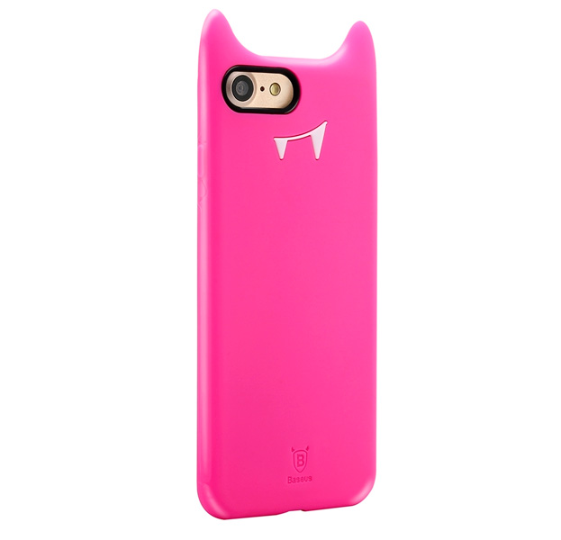 

Розовый силиконовый чехол для iPhone 7/8 Baseus Little Devil