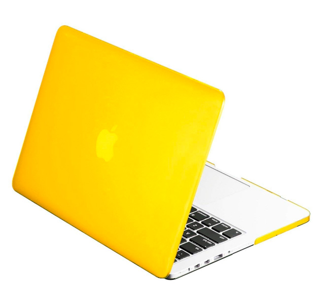 

Желтая пластиковая накладка для Macbook Pro 13" Retina, Желтый