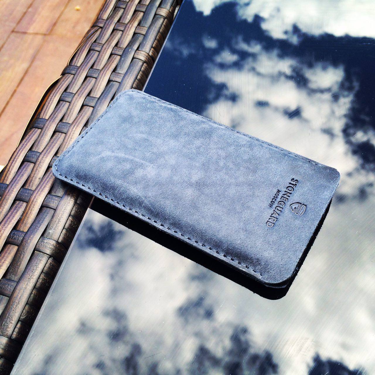 

Кожаный чехол для iPhone 4,7 Stoneguard Ocean, Синий