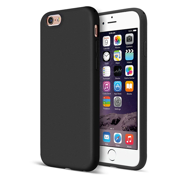 

Черный чехол-накладка для iPhone 6/6S Matte Rubber Case