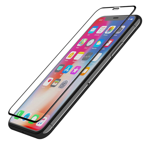 

Черное защитное стекло для iPhone X/XS WK Design KingKong Series 5D Tempered Glass