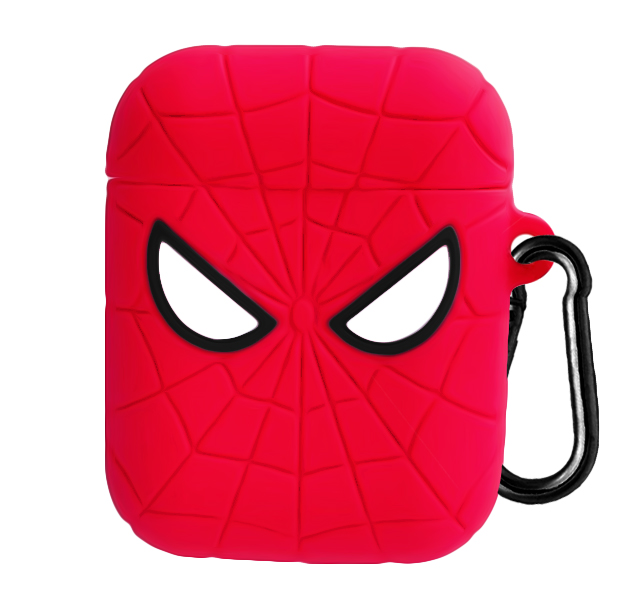 

Красный силиконовый чехол для Apple Airpods Spider-Man