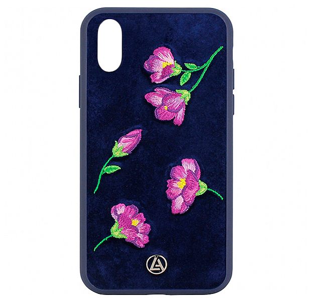 

Синий чехол-накладка для iPhone XS Max Luna Aristo Denise Collection, С рисунком