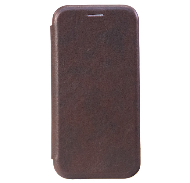 

Коричневый кожаный чехол-книжка для iPhone X/XS Flip Cover
