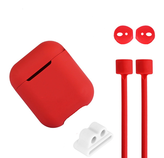 

Набор для Apple AirPods 4 в 1 (красный)