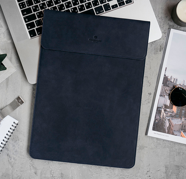 

Кожаный чехол для Macbook 12 Stoneguard 531 Ocean, Синий