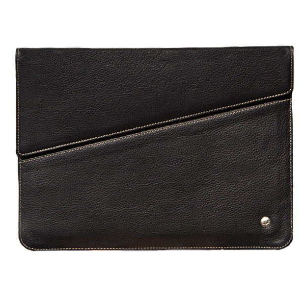 

Черный кожаный чехол-папка для iPad 9.7 2017/2018 Melkco Pouch Case