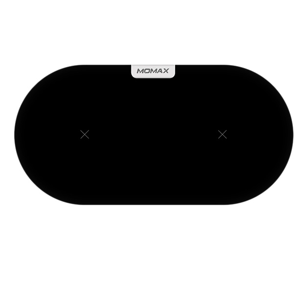 

Черное беспроводное зарядное устройство Momax Q.Pad Dual Qualcomm Quick Charge
