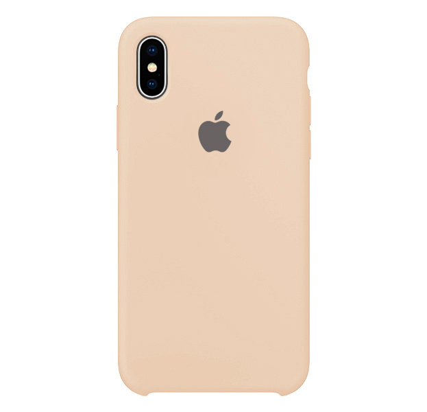 

Пшеничный силиконовый чехол для iPhone X/XS Silicone Case, Бежевый