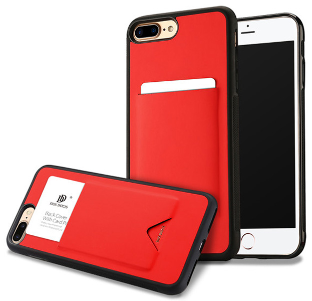 

Красный чехол для iPhone 7/8 Plus Dux Ducis Pocard Series