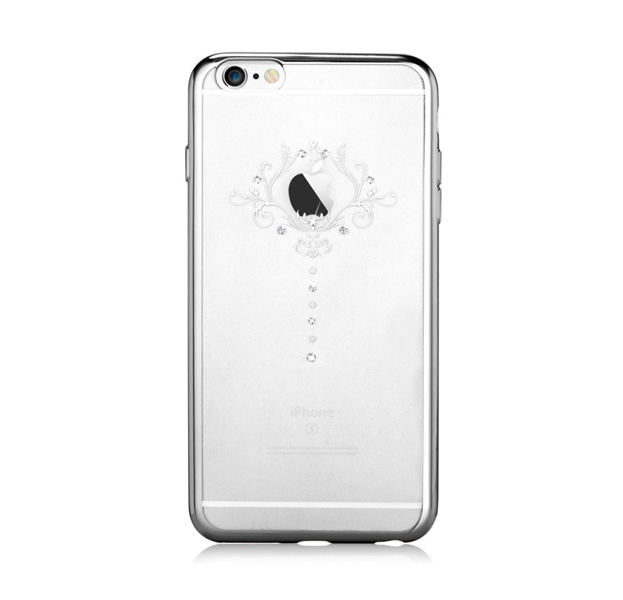 

Прозрачный чехол со стразами для iPhone 6/6s Devia Crystal Iris Silver, Белый